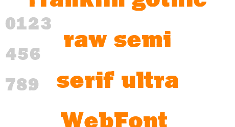 franklin gothic raw semi serif ultra WebFont