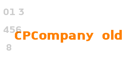CPCompany Bold