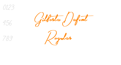 Gilberta Dafont Regular