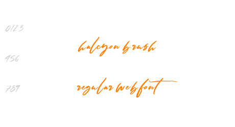 halcyon brush regular webfont