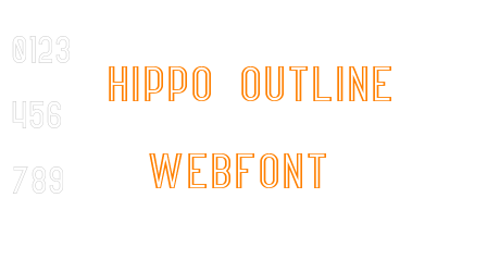 hippo outline webfont
