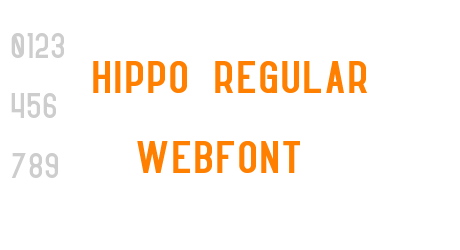 hippo regular webfont