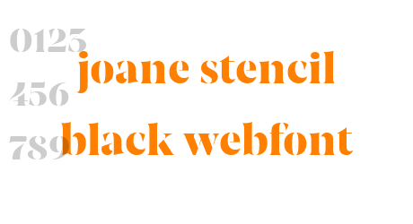 joane stencil black webfont