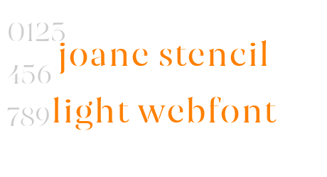joane stencil light webfont