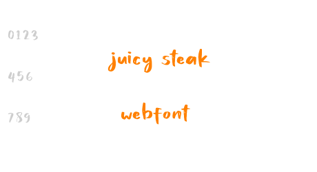 juicy steak webfont