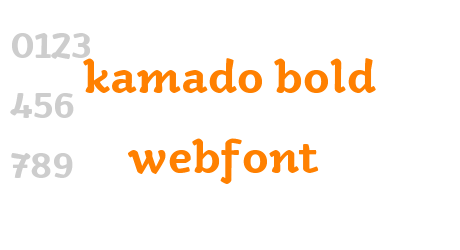 kamado bold webfont