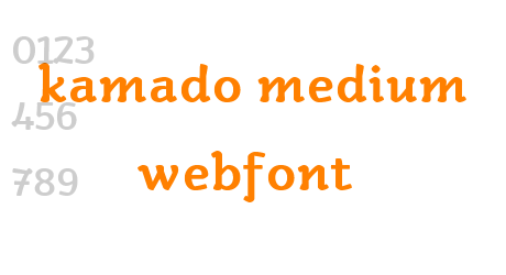 kamado medium webfont