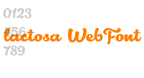lactosa WebFont