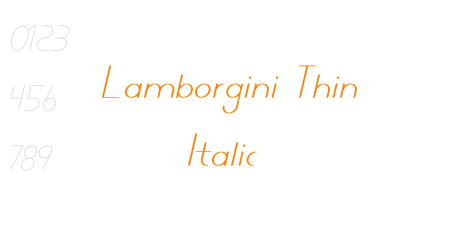 Lamborgini Thin Italic