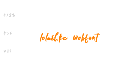 lelushka webfont