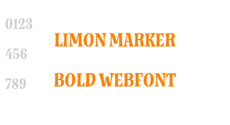 limon marker bold WebFont