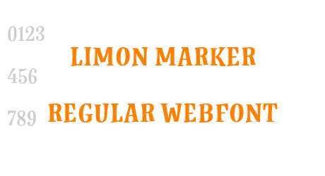 limon marker regular WebFont