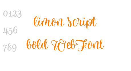 limon script bold WebFont