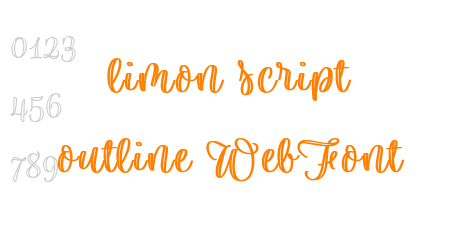 limon script outline WebFont
