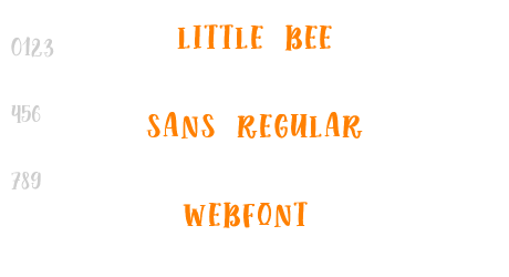little bee sans regular WebFont