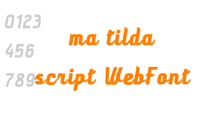 ma tilda script WebFont