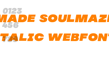 made soulmaze italic webfont