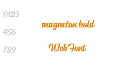 magneton bold WebFont