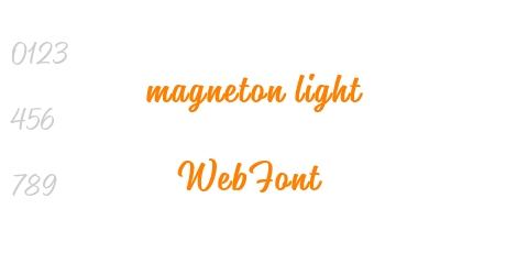 magneton light WebFont