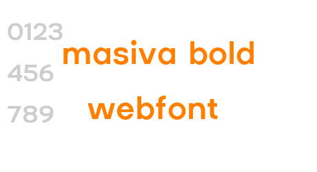 masiva bold webfont
