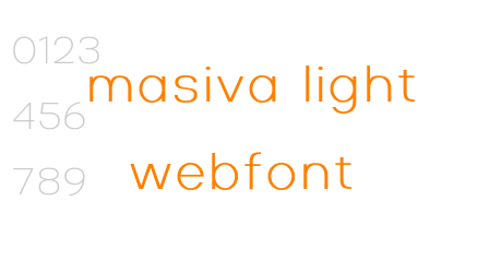 masiva light webfont
