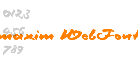 maxim WebFont
