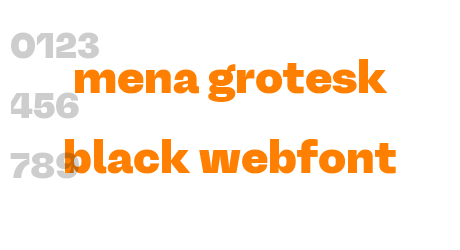 mena grotesk black webfont