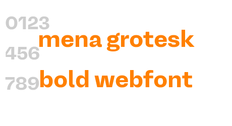 mena grotesk bold webfont