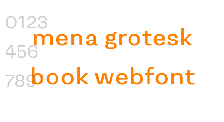 mena grotesk book webfont