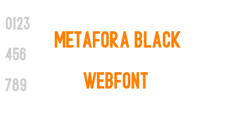 metafora black webfont