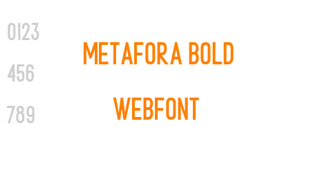 metafora bold webfont