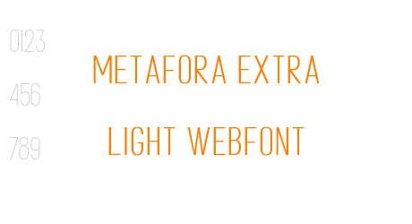 metafora extra light webfont
