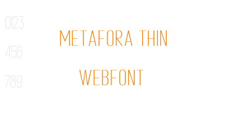 metafora thin webfont