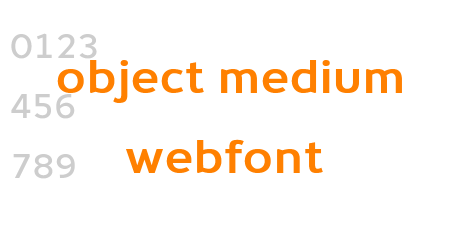 object medium webfont