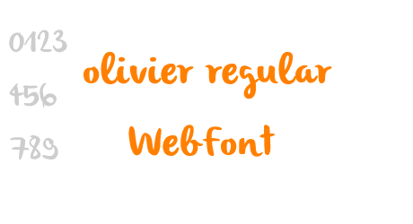 olivier regular WebFont