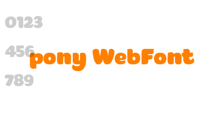 pony WebFont