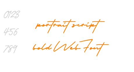 portrait script bold WebFont
