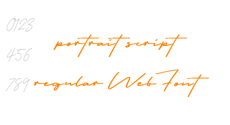 portrait script regular WebFont