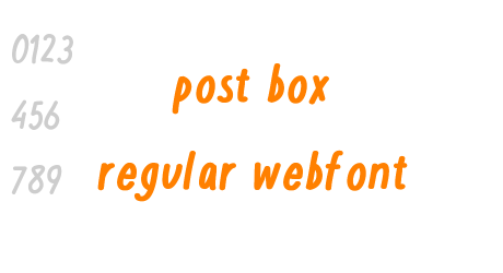 post box regular webfont