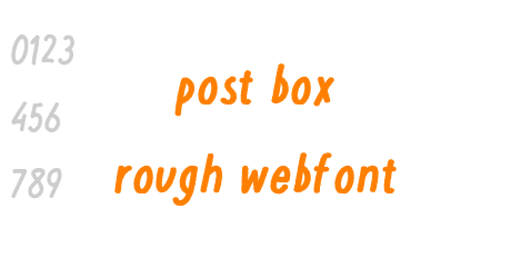 post box rough webfont