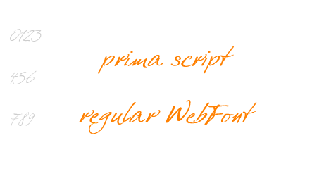 prima script regular WebFont