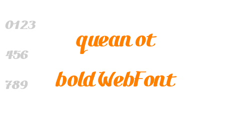 quean ot bold WebFont
