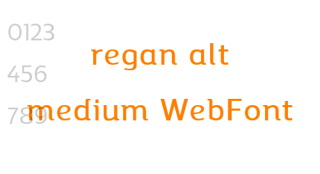 regan alt medium WebFont