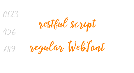 restful script regular WebFont