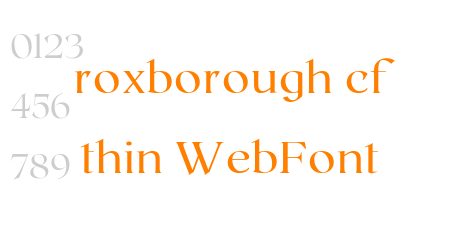 roxborough cf thin WebFont