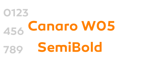Canaro W05 SemiBold