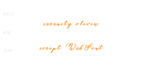 serenity olivia script WebFont