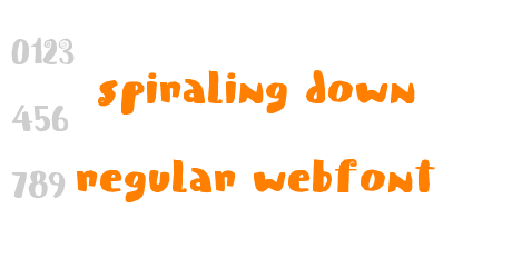 spiraling down regular webfont