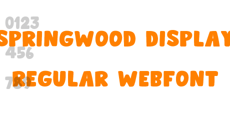 springwood display regular webfont