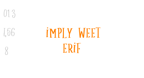 Simply Sweet Serif